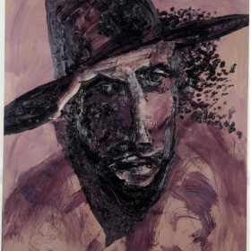 "Retrato de M. Torres" 100 x 81 cm.
Óleo sobre tela. 1991